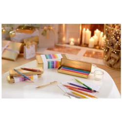 Stylo Bille Caran d'Ache® 849 "Colour Treasure" Arc-en-ciel Chaud