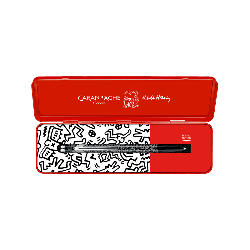 Stylo Bille Caran d'Ache® 849 KEITH HARING Noir - Édition Spéciale