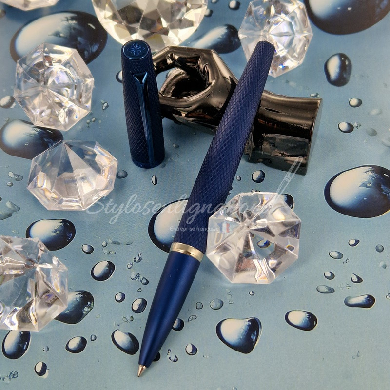 Stylo Roller Viper Bleu guilloche Diplomat®